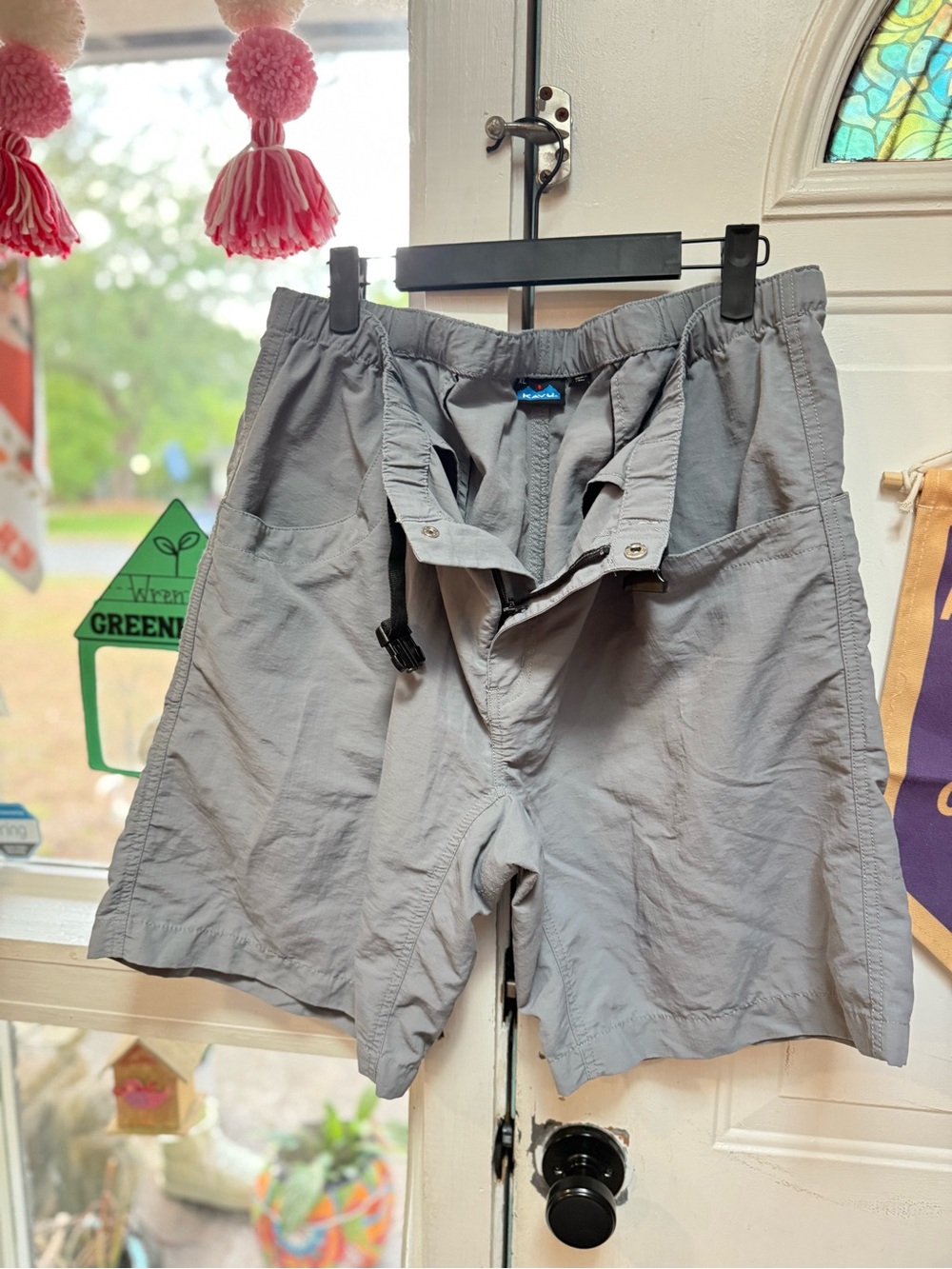 Men’s XL KAVU Big Eddy grey water shorts 9 inch inseam!